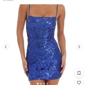 Lucy in the Sky Blue Bodycon Mini Dress